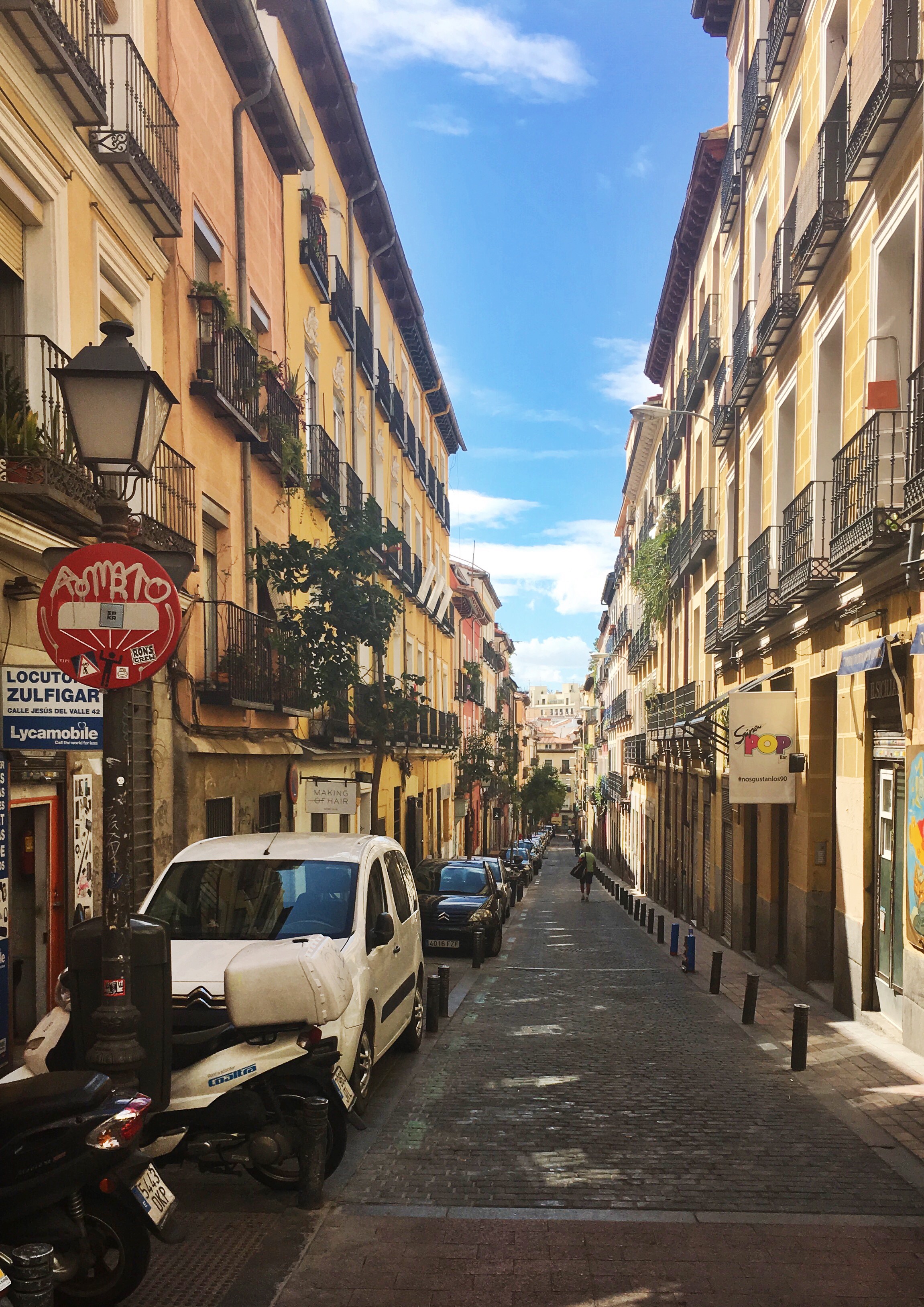 the beautiful streets of Madrid